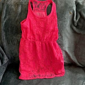 Hot pink, size medium, razor back dress.